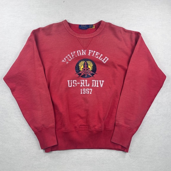 Polo Ralph Lauren Other - Polo Ralph Lauren Mens Yukon Field US-RL Vintage Fit Double V Sweatshirt Red M